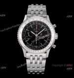 Swiss Grade Breitling Navitimer 1 41mm KOR Factory A7750 Men Watch Stainless Steel Black Dial